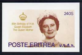 Eritrea 1985 Life & Times of HM Queen Mother imperf deluxe sheet (240$ value) unmounted mint, stamps on , stamps on  stamps on royalty, stamps on  stamps on queen mother