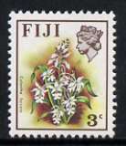 Fiji 1971-72 Birds & Flowers 3c (Calanthe furcata) unmounted mint SG 437, stamps on flowers