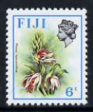 Fiji 1975-77 Birds & Flowers 6c (Phaius tancarvilliae) unmounted mint, SG 510, stamps on flowers