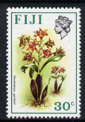 Fiji 1975-77 Birds & Flowers 30c (Dendrobium gordonii) unmounted mint SG 516*, stamps on , stamps on  stamps on flowers, stamps on  stamps on orchids