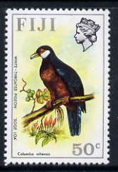 Fiji 1975-77 Birds & Flowers 50c (White-throated Pigeon) unmounted mint SG 518*, stamps on , stamps on  stamps on birds, stamps on  stamps on pigeons