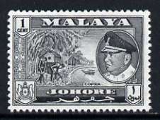 Malaya - Johore 1960 Copra 1c (from def set) unmounted mint, SG 155