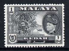 Malaya - Kedah 1957 Copra 1c (from def set) unmounted mint, SG 92, stamps on , stamps on  stamps on copra, stamps on  stamps on food