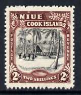 Niue 1944-46 HMS Island Village 2s (multiple wmk) unmounted mint, SG 96, stamps on , stamps on  stamps on cultures, stamps on  stamps on , stamps on  stamps on  kg6 , stamps on  stamps on 