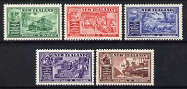 New Zealand 1936 Chamber of Commerce perf set of 5 unmounted mint, SG 593-97*, stamps on , stamps on  stamps on , stamps on  stamps on  kg5 , stamps on  stamps on wool, stamps on  stamps on textiles, stamps on  stamps on food, stamps on  stamps on sheep, stamps on  stamps on ovine, stamps on  stamps on apples, stamps on  stamps on ships, stamps on  stamps on ports