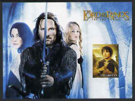 Tatarstan Republic 2003 Lord of the Rings imperf s/sheet unmounted mint, stamps on , stamps on  stamps on films, stamps on  stamps on movies, stamps on  stamps on literature, stamps on  stamps on fantasy, stamps on  stamps on entertainments, stamps on  stamps on 