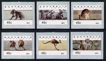 Australia 1994 Australian Wildlife (2nd Series) self adhesive set of 6 unmounted mint (inscribed NPC), similar to SG 1459-64