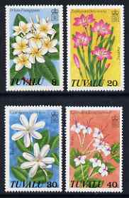 Tuvalu 1978 Wild Flowers set of 4 unmounted mint, SG 101-104, stamps on flowers, stamps on scots, stamps on scotland