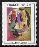 France 1981 'Composition 1920/23' (Albert Gleizes) 4f unmounted mint from Art set, SG 2399, stamps on arts