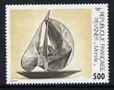 France 1987 'World' sculpture by Antoine Pevsner 5f unmounted mint from Art set, SG 2776, stamps on arts, stamps on sculpture