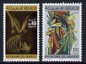 Morocco 1980 Paintings set of 3 unmounted mint, SG 560-61, stamps on arts, stamps on birds