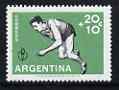 Argentine Republic 1959 Runner 20x + 10c from Pan-American Games set of 5 unmounted mint, SG 955, stamps on sport, stamps on athletics, stamps on running