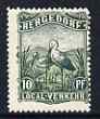 Cinderella - Bergedorf 1890 Local Post Wading Bird 10pf mounted mint, stamps on , stamps on  stamps on birds