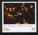 Ireland 1994 'The Taking of Christ' (Caravaggio) 32p unmounted mint from Anniversaries & Events set of 4, SG 902, stamps on arts, stamps on caravaggio