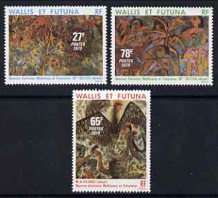 Wallis & Futuna 1979 Works of Local Artists set of 3 unmounted mint, SG 338-40, stamps on arts