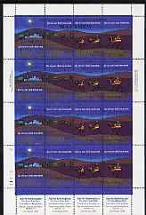 Marshall Islands 1984 Christmas se-tenant strip of 4 unmounted mint in sheetlets of 4 strips, SG 29-32, stamps on christmas, stamps on camels