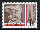 Poland 1978 Monument of Polish combatants in France unmounted mint, SG 2577, stamps on , stamps on  stamps on militaria, stamps on  stamps on eiffel tower