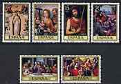 Spain 1979 Stamp Day and J de Juanes (painter) commemoration set of 6 unmounted mint, SG 2585-90, stamps on , stamps on  stamps on arts, stamps on  stamps on religion