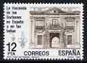 Spain 1981 Financial Administration by the Bourbons in Spain and the Indies unmounted mint, SG 2666, stamps on architecture, stamps on finance