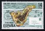 Spain 1982 Stamp Day 14p Map of Tenerife and Letter unmounted mint, SG 2688, stamps on postal, stamps on maps, stamps on stamp on stamp, stamps on stamponstamp