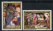 Spain 1983 Christmas set of 2 unmounted mint, SG 2789-90, stamps on christmas