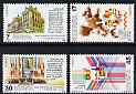 Spain 1986 Admission of Spain & Portugal to EEc set of 4 unmounted mint, SG 2854-57, stamps on flags, stamps on maps