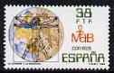 Spain 1984 Man & Biosphere by Da Vinci unmounted mint, SG 2759, stamps on arts, stamps on leonardo da vinci