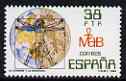 Spain 1984 Man & Biosphere by Da Vinci unmounted mint, SG 2759, stamps on arts, stamps on leonardo da vinci