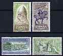 Spain 1962 El Cid Campeador Commem set of 4 unmounted mint, SG 1505-08, stamps on horses, stamps on personalities