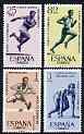 Spain 1962 second Spanish-American Athletic Games, Madrid set of 4 unmounted mint, SG 1511-14, stamps on , stamps on  stamps on sport, stamps on  stamps on athletics