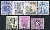 Spain 1967 Tourist Series and Int Tourist Year set of 7 unmounted mint, SG 1860-66, stamps on , stamps on  stamps on tourism, stamps on  stamps on architecture, stamps on  stamps on churches, stamps on  stamps on explorers, stamps on  stamps on columbus, stamps on  stamps on acrobats, stamps on  stamps on circus, stamps on  stamps on birds, stamps on  stamps on dove