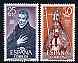 Spain 1970 Spanish Celebrities (Blessed Juan of Avila and Cardinal Rodrigo Ximenes de Rada) set of 2 unmounted mint, SG 2019-20, stamps on religion