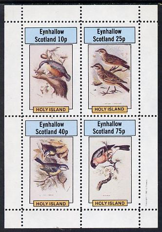 Eynhallow 1981 Garden Birds perf set of 4 values (10p to 75p) unmounted mint, stamps on , stamps on  stamps on birds