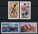 Spain 1976 Montreal Olympic Games set of 4 unmounted mint, SG 2385-88, stamps on , stamps on  stamps on olympics, stamps on  stamps on basketball, stamps on  stamps on boxing, stamps on  stamps on wrestling, stamps on  stamps on rowing