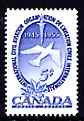 Canada 1955 Tenth Anniversary of International Civil Aviation Organisation unmounted mint, SG 480*, stamps on aviation, stamps on doves