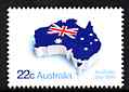 Australia 1981 Australia Day (Map & Flag) unmounted mint, SG 765*, stamps on , stamps on  stamps on maps, stamps on  stamps on flags