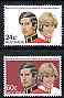 Australia 1981 Royal Wedding perf set of 2 unmounted mint, SG 821-22*, stamps on , stamps on  stamps on royalty, stamps on  stamps on charles, stamps on  stamps on diana