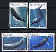 Australia 1982 Whales perf set of 4 unmounted mint, SG 838-41, stamps on whales