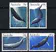 Australia 1982 Whales perf set of 4 unmounted mint, SG 838-41, stamps on , stamps on  stamps on whales