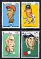 Australia 1981 Sports Personalities perf set of 4 unmounted mint, SG 766-69*, stamps on , stamps on  stamps on sport, stamps on  stamps on horses, stamps on  stamps on horse racing, stamps on  stamps on cricket, stamps on  stamps on tennis, stamps on  stamps on billiards