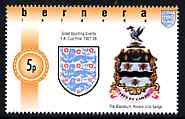 Bernera 1996 Great Sporting Events - Football 5p - Blackburn Rovers Club Badge Winners1927-28 FA Cup Final, unmounted mint, stamps on football, stamps on sport