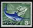 Jamaica 1964-68 Blue Marlin 3s (from def set) unmounted mint, SG 229, stamps on sport, stamps on fishing, stamps on ships, stamps on gamefish