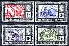 St Helena 1967 330th Anniversary of Arrival of Settlers after great Fire of London perf set of 4 fine cds used, SG 214-17