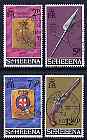 St Helena 1972 Military Equipment (3rd issue) perf set of 4 fine cds used, SG 285-88*, stamps on , stamps on  stamps on militaria