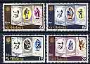 St Helena 1970 Death Centenary of Charles Dickens (shiny paper) perf set of 4 fine cds used, SG 249a-52a, stamps on personalities, stamps on literature, stamps on dickens