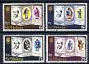 St Helena 1970 Death Centenary of Charles Dickens (shiny paper) perf set of 4 fine cds used, SG 249a-52a, stamps on , stamps on  stamps on personalities, stamps on  stamps on literature, stamps on  stamps on dickens