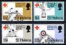 St Helena 1970 Centenary of British Red Cross perf set of 4 fine cds used, SG 253-56, stamps on , stamps on  stamps on red cross, stamps on  stamps on nurses, stamps on  stamps on disabled, stamps on  stamps on wheelchair, stamps on  stamps on 