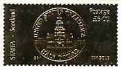 Staffa 19?? Half Dollar A36 embossed in 23k gold foil unmounted mint, stamps on , stamps on  stamps on flags