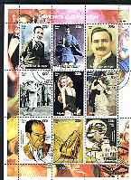 Niger Republic 1998 Events of the 20th Century 1920-1929 perf sheetlet containing 9 values cto used, stamps on millenium, stamps on disney, stamps on films, stamps on cinema, stamps on music, stamps on golf, stamps on marilyn monroe, stamps on arts, stamps on renoir, stamps on gershwin, stamps on 