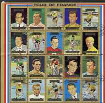 Manama 1972 Tour de France Bicycle Race perf set of 20 cto used, Mi 1175-94A, stamps on , stamps on  stamps on sport, stamps on  stamps on bicycles